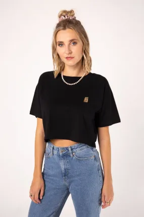 Coffee Bag | Besticktes Bio Baumwoll Crop Top