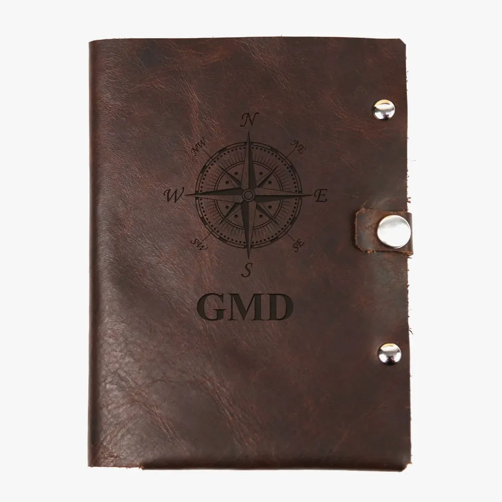 Compass Monogram Genuine Leather Passport Holder