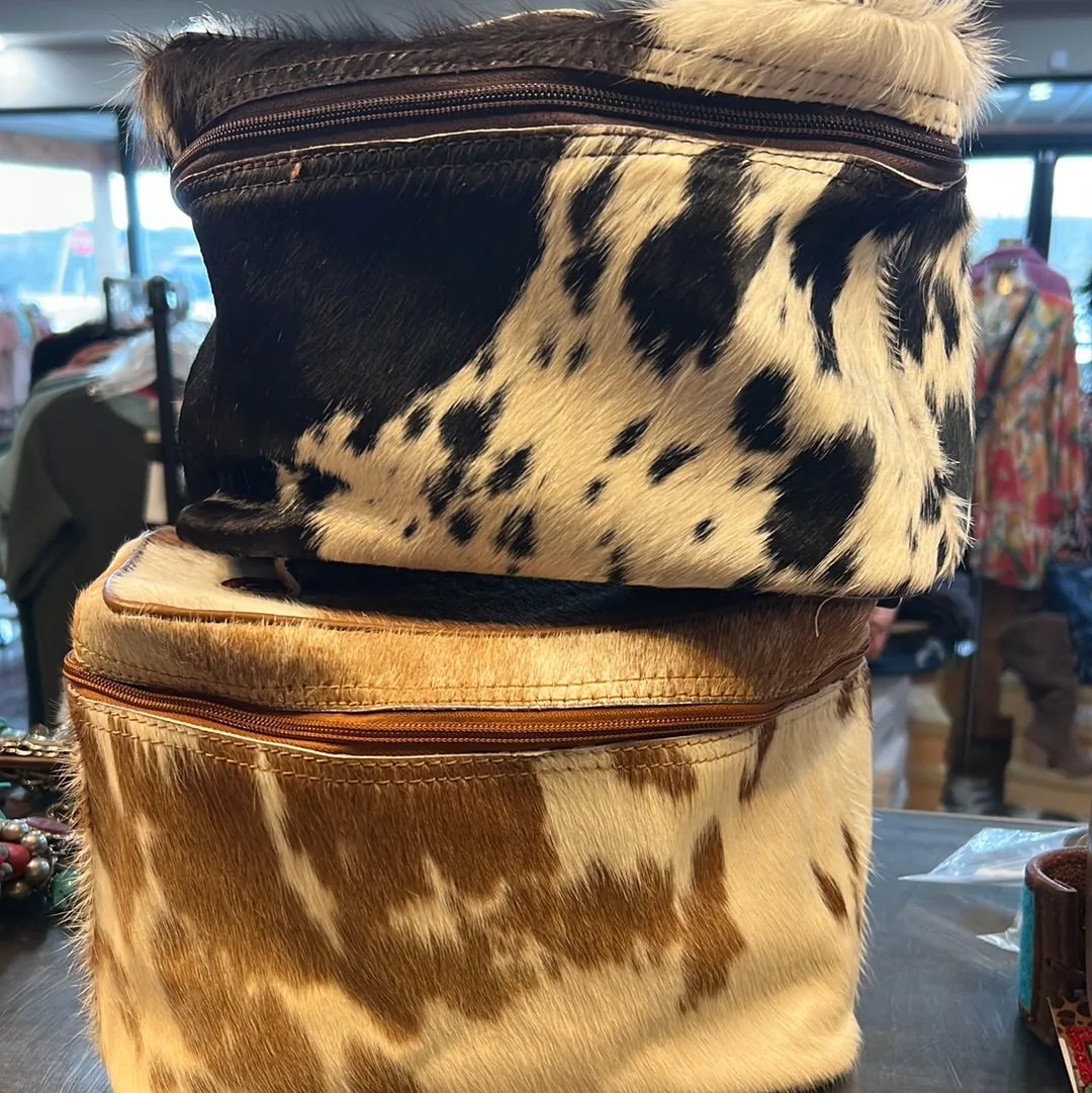 Cow Hyde Make Up Bag