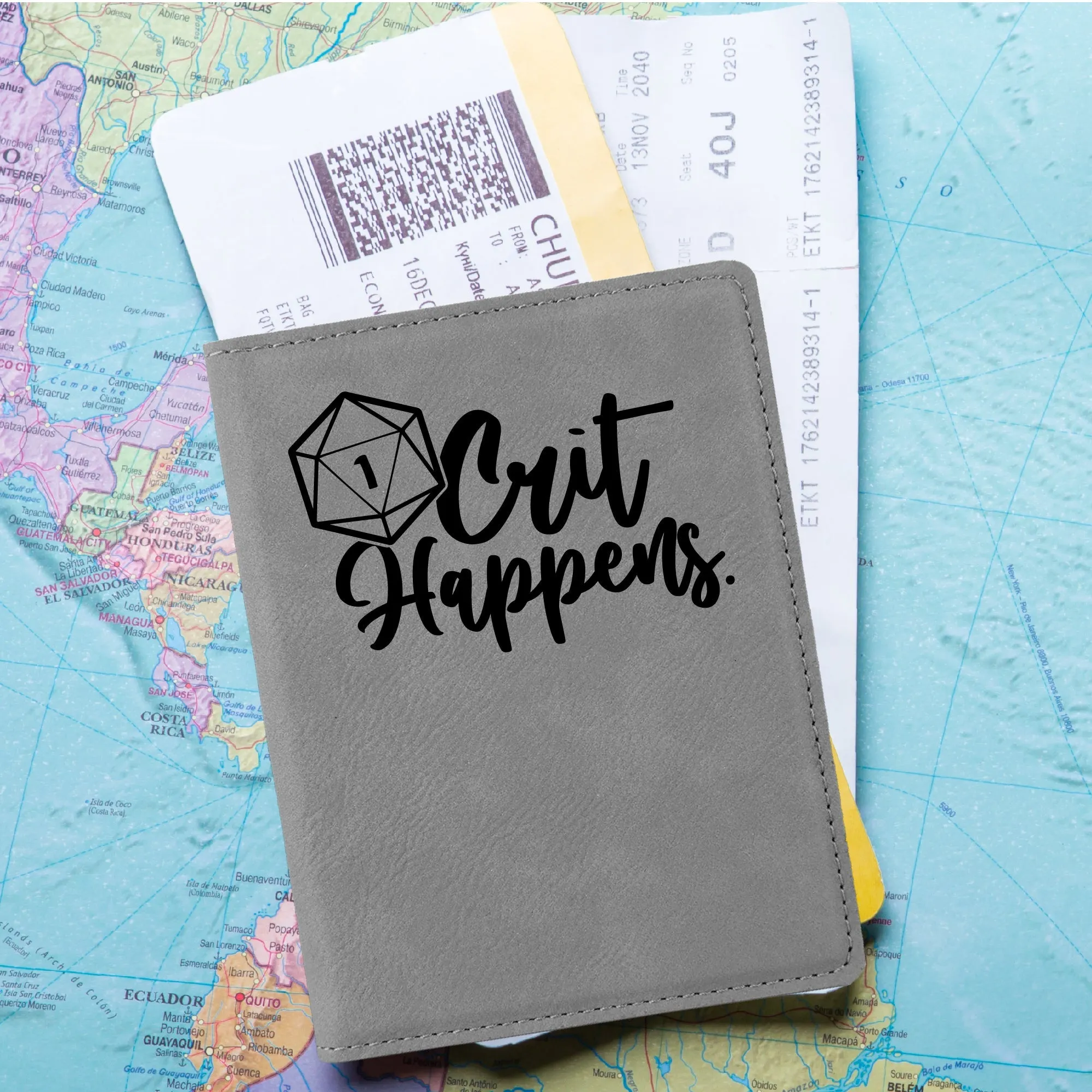 Crit Happens Passport Holder