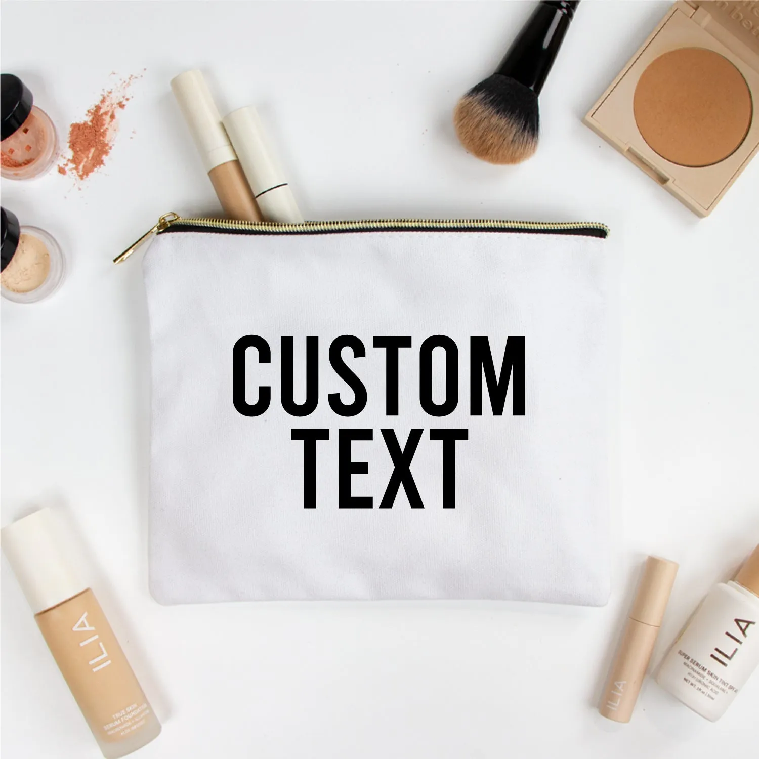 Custom Canvas Makeup Bag