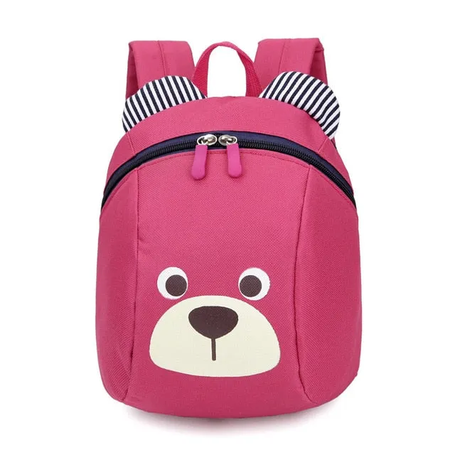 Cute Backpack Age 1-3 Toddler Bag Anti-lost Cord