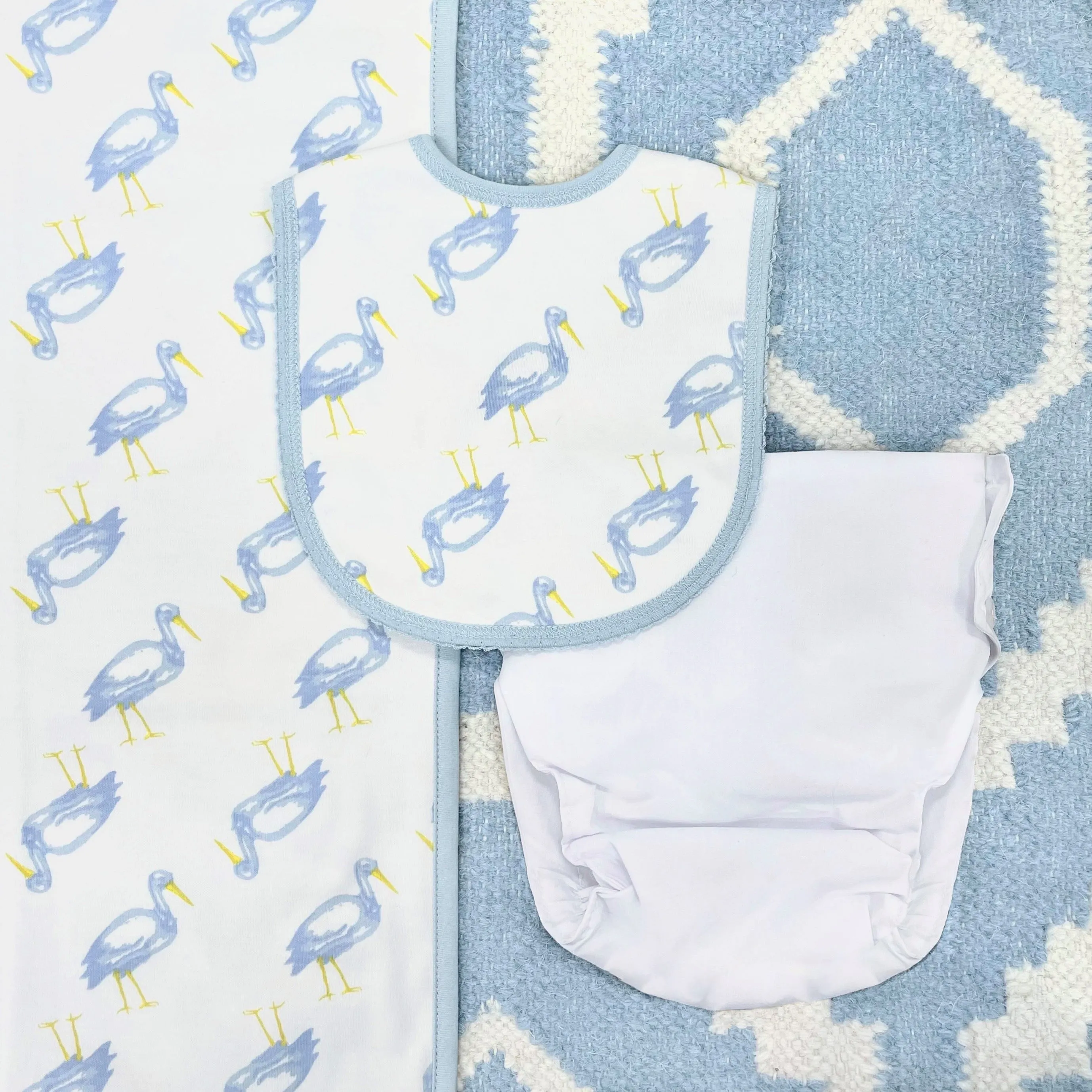 Dalton Diaper Cover - Worth Avenue White