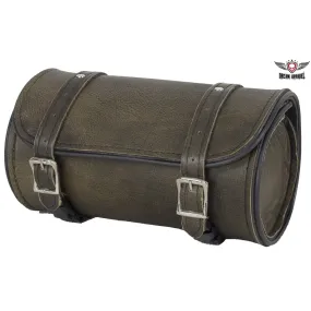 Dark Brown Leather Motorcycle Tool Bag