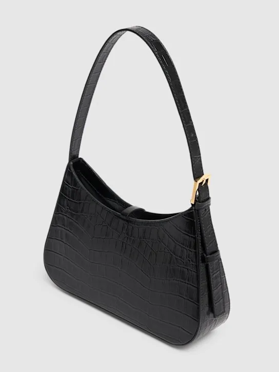 DeMellier   Tokyo croc embossed leather shoulder bag 