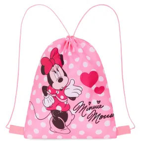 Disney Kids Drawstring Bags, 29 x 38cm Swimming Bag with Airflow Vent - Minnie