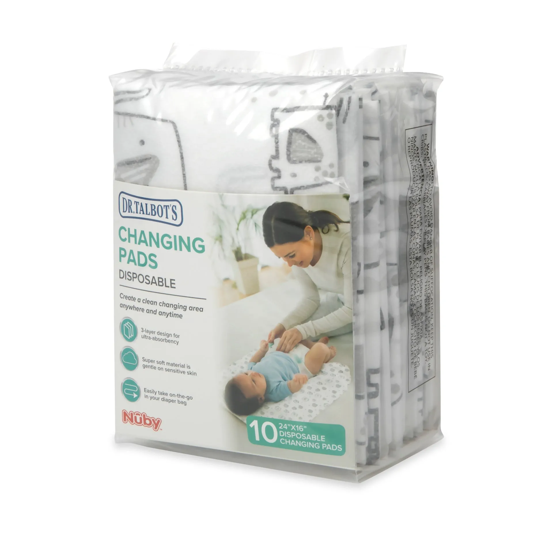 Disposable Changing Pads - 10 Pack