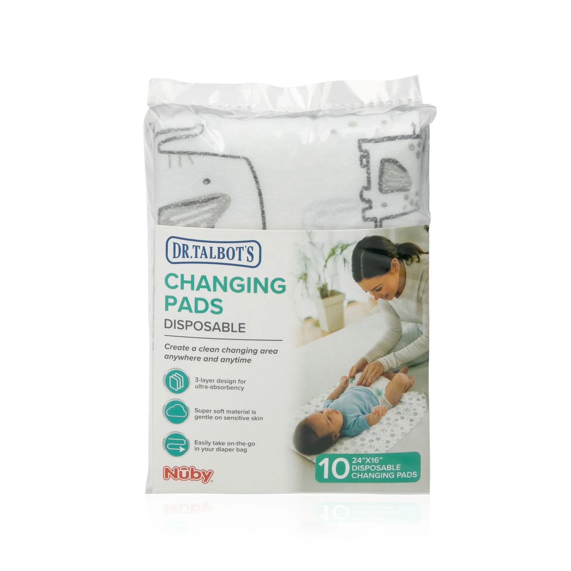 Disposable Changing Pads - 10 Pack