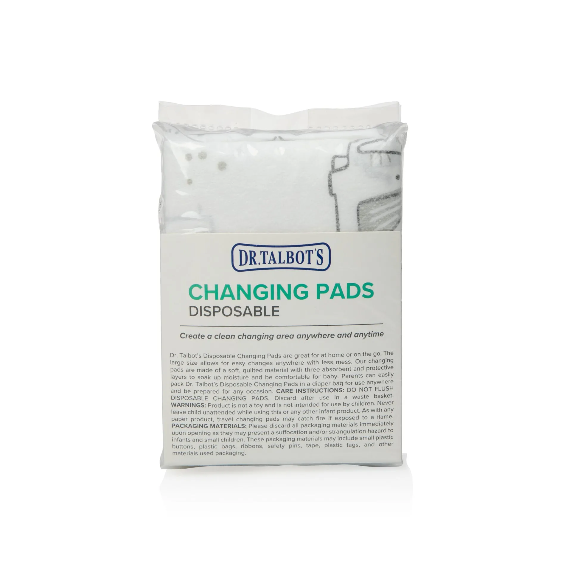 Disposable Changing Pads - 10 Pack