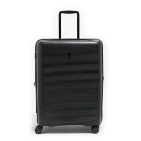 Echolac Forza 65cm Hardcase Expandable 4 Double Wheel Cabin Luggage Trolley Black - PW005 24 Black