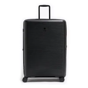 Echolac Forza 75cm Hardcase Expandable 4 Double Wheel Cabin Luggage Trolley Black - PPW005 28 Black