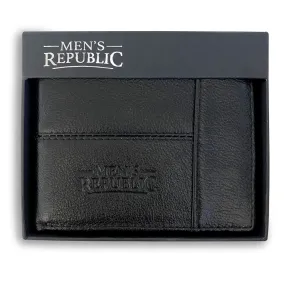 Fathers Day Gift Men's Republic Travel Wallet Black