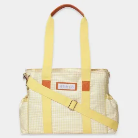 Gingham Check Print Diaper Bag