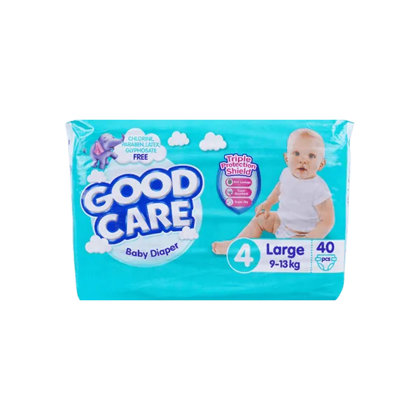 GOOD CARE BABY DIAPER LARGE 4 - 40PCS