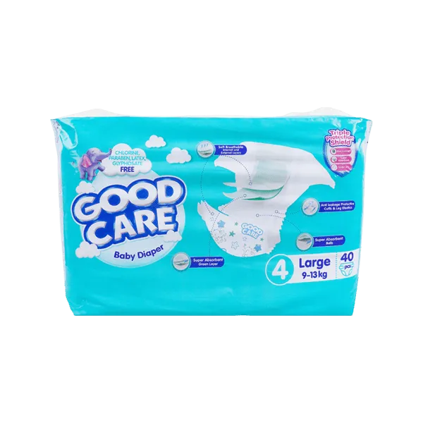 GOOD CARE BABY DIAPER LARGE 4 - 40PCS