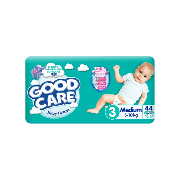 GOOD CARE BABY DIAPER MEDIUM SIZE 3 - 44PCS