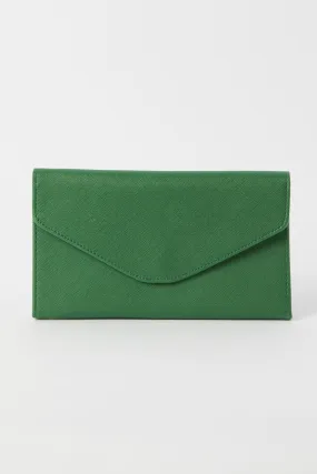 Green Travel Wallet Passport Holder