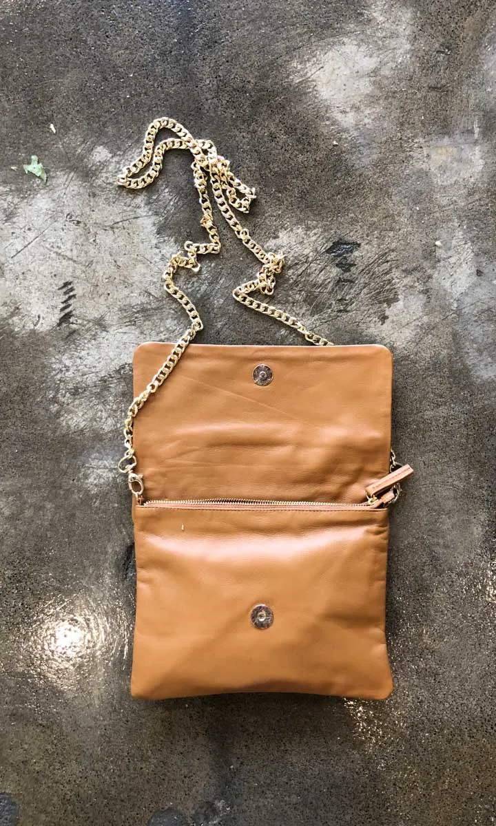 Hoss Tan Leather Emily Bag