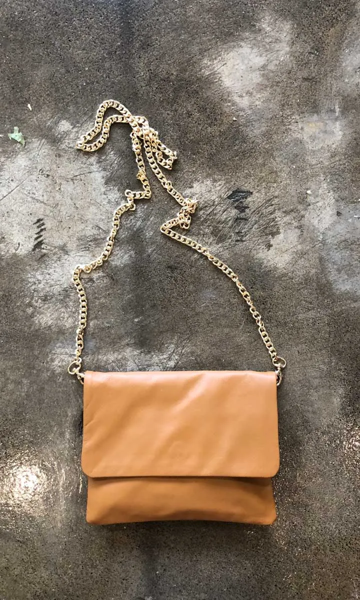 Hoss Tan Leather Emily Bag