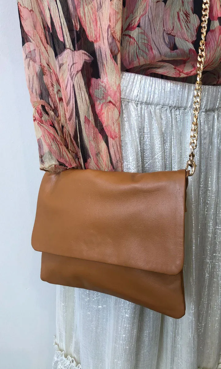 Hoss Tan Leather Emily Bag