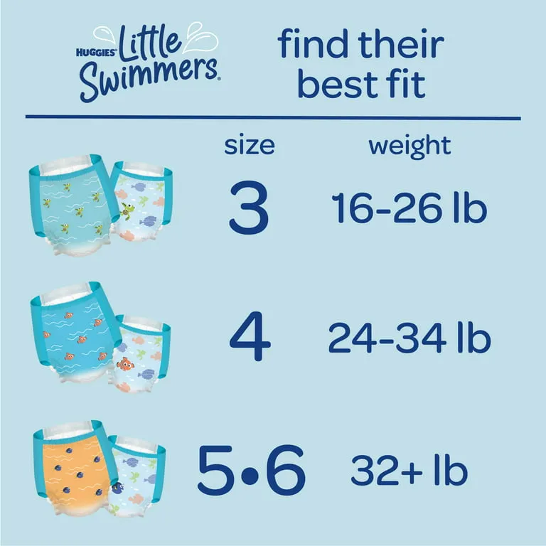 Huggies Little Swimmers Swim Diapers, 12 Count