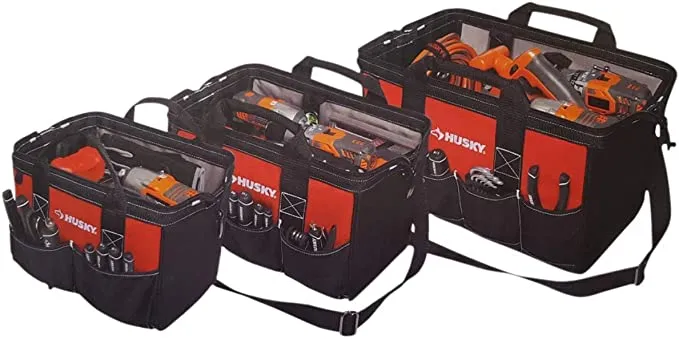 Husky - Tool Bag Combo in Red - 18" 15" and 12"  #82165N17