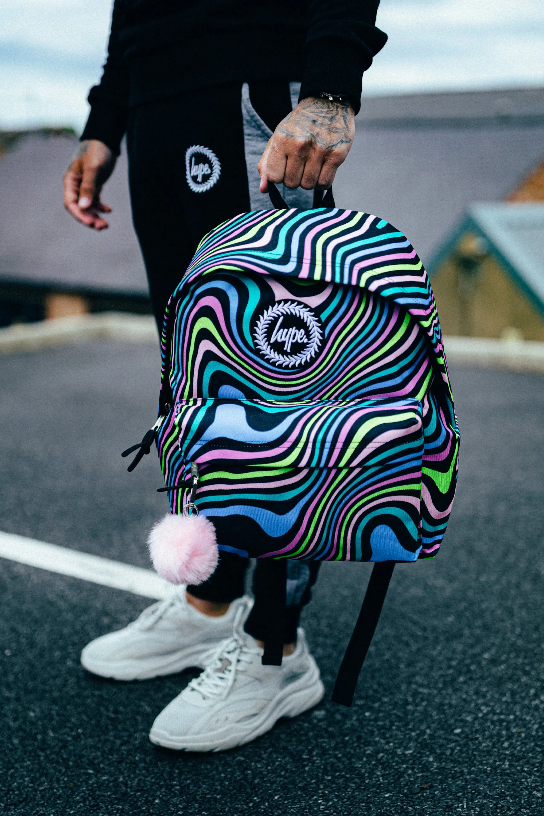 Hype. Wavey Rainbow Backpack