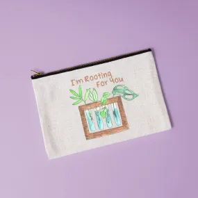 I'm Rooting For You | Propagation Themed Canvas Makeup Bag