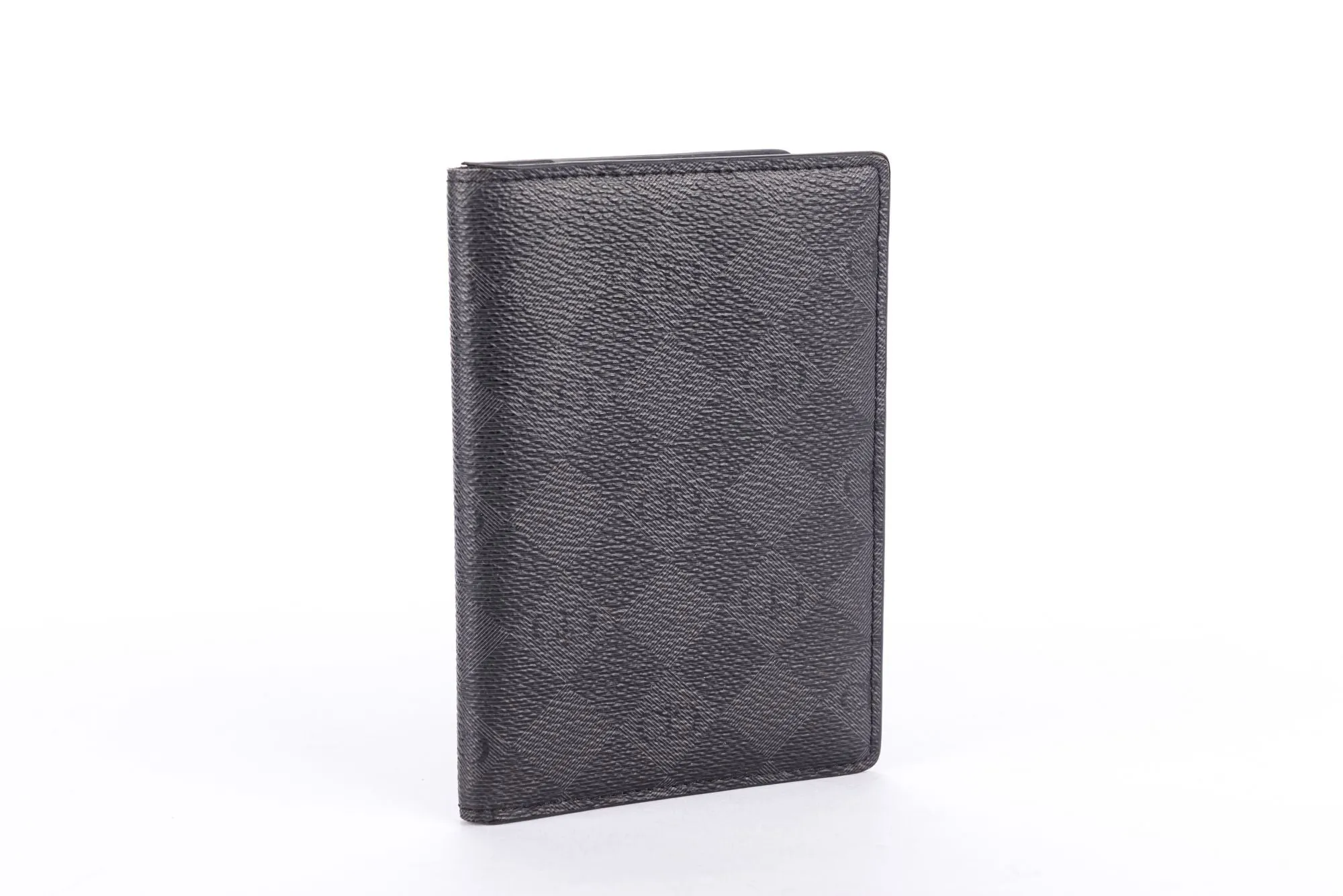 Isaratti Grey & Black Leather Passport Holder