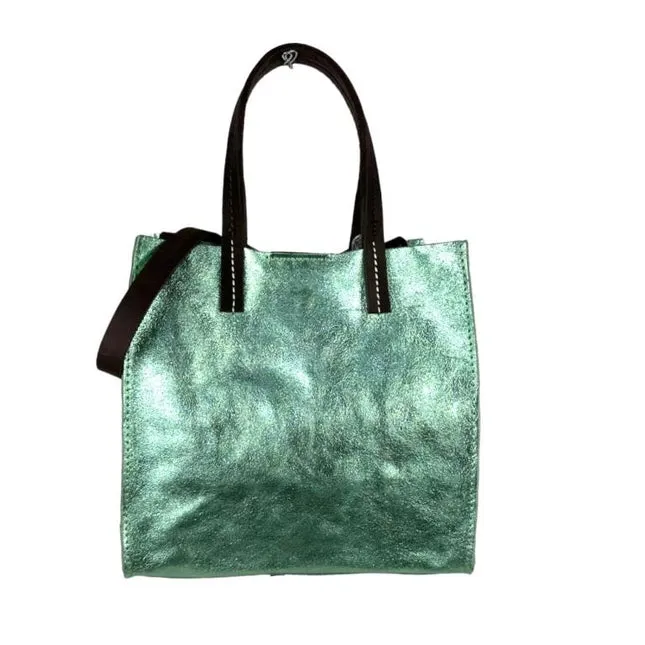 Italian Leather Shopper Tote