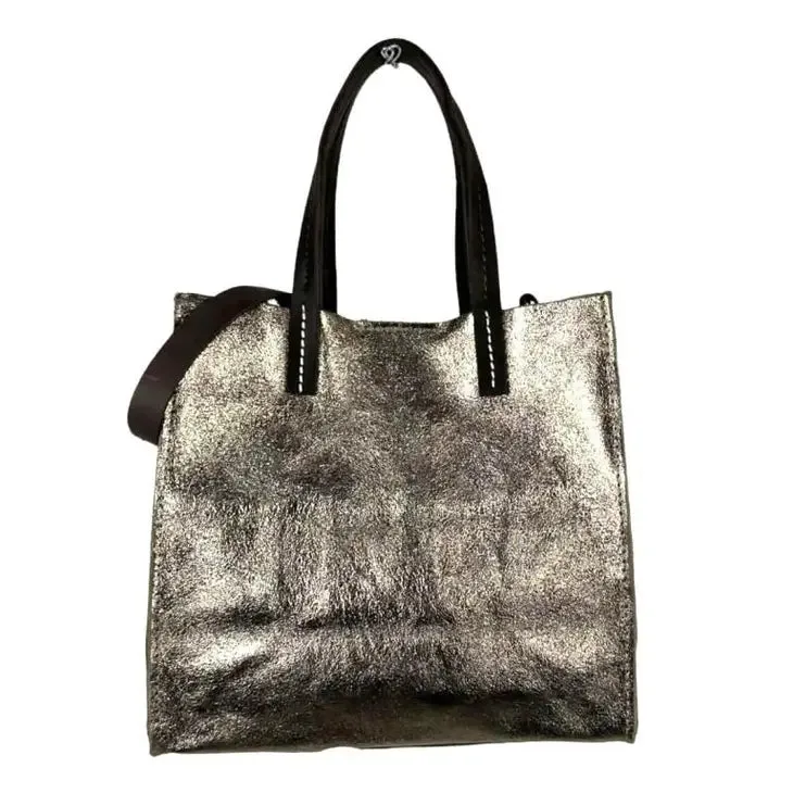 Italian Leather Shopper Tote