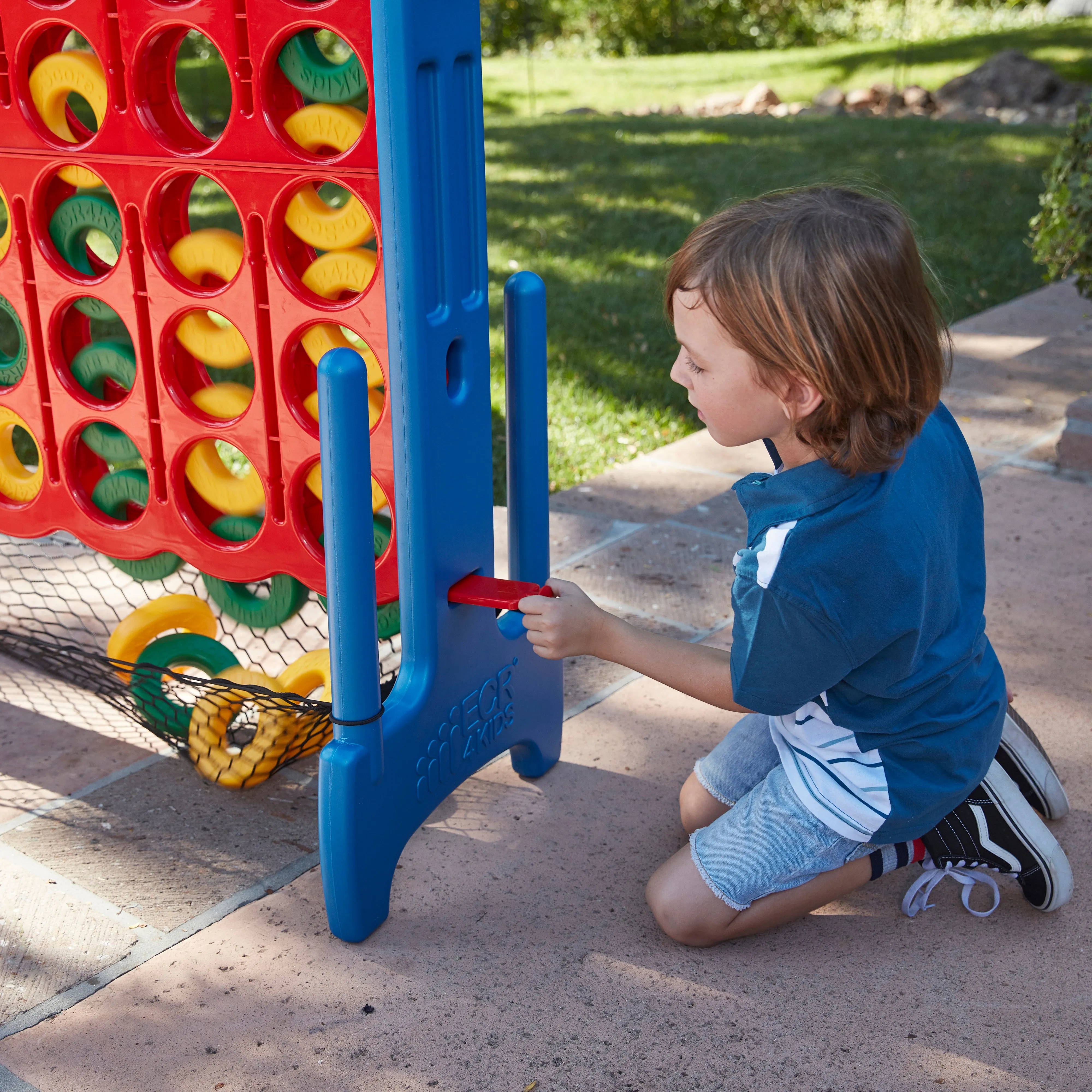 Jumbo 4-to-Score Game Set with Carry Bag and Ring Net, Indoor/Outdoor - Assorted