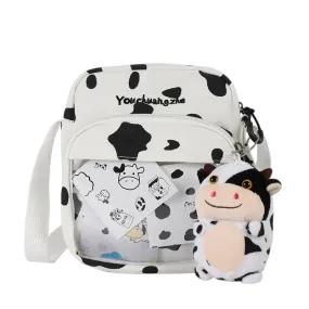 Kawaii Funny Cow Plush Backpack - Kawaii Bag