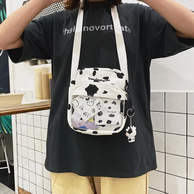 Kawaii Funny Cow Plush Backpack - Kawaii Bag