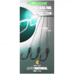 KORDA PVA BAG RIG WIDE GAPE BARBLESS