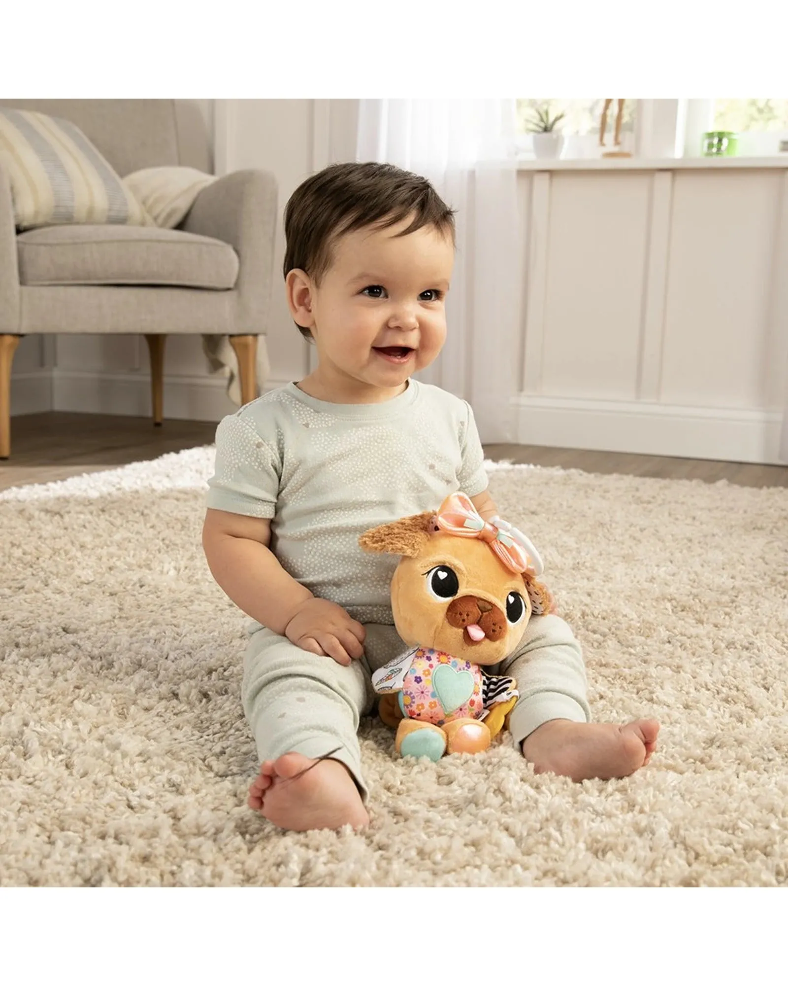 Lamaze Lovely the Pug Clip & Go Plush