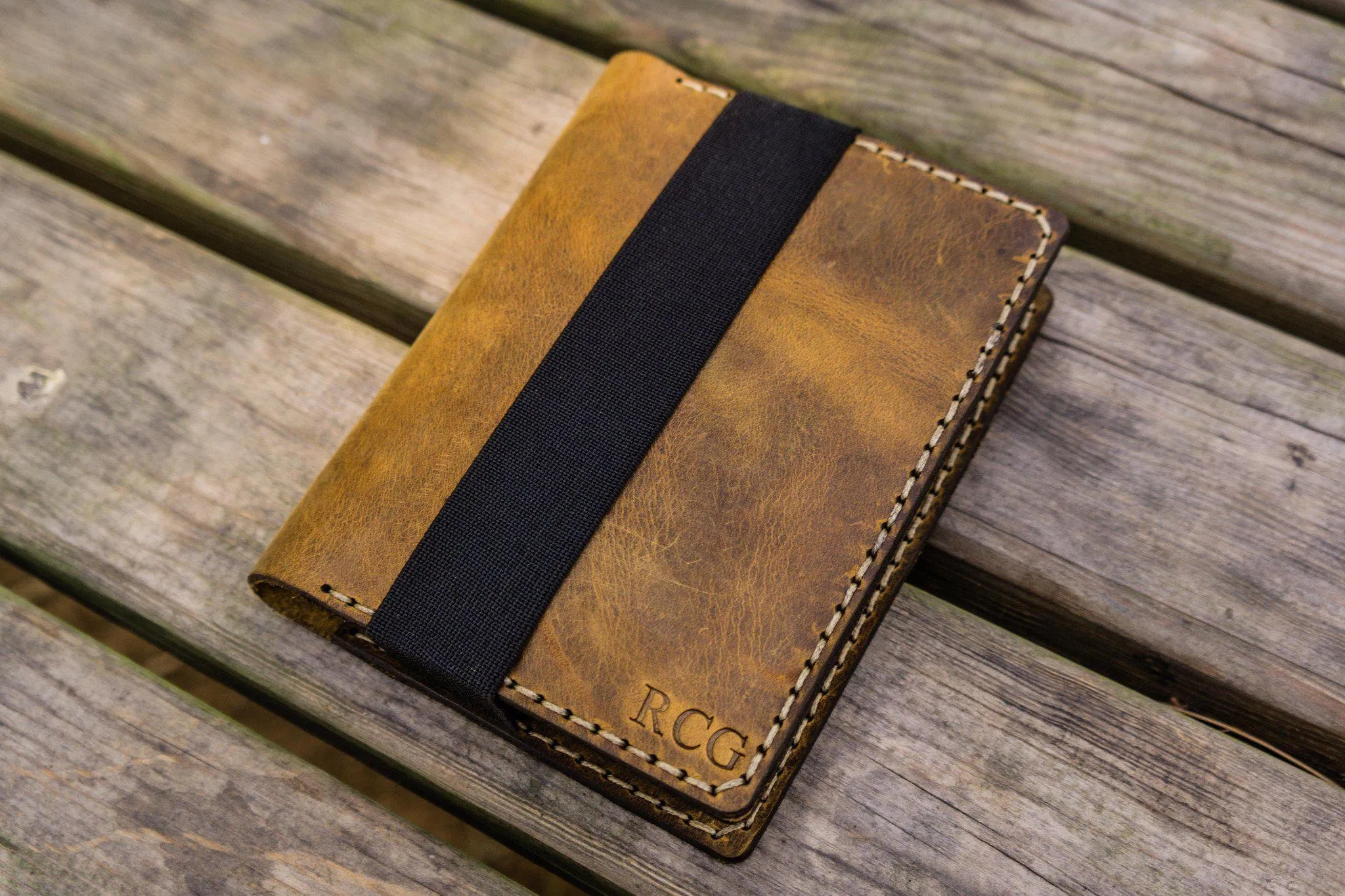 Leather Pocket Moleskine Journal Cover - Crazy Horse Brown