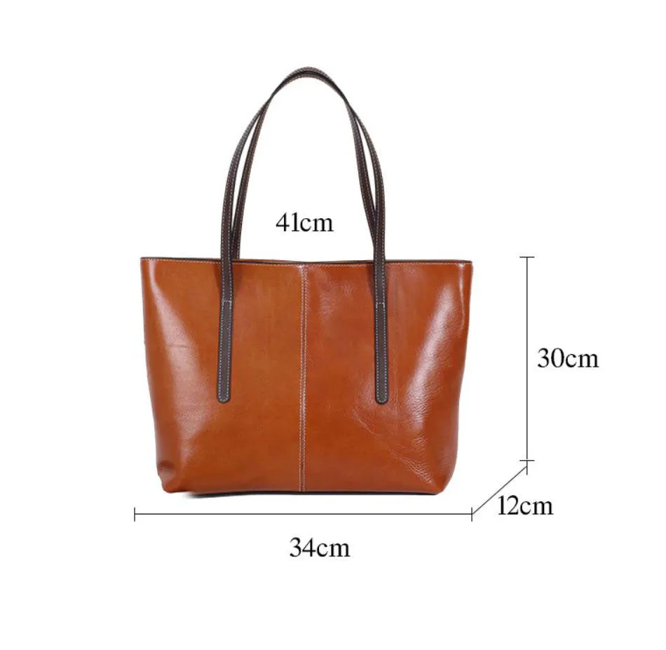 Leather Tote Bag for Women Shoulder Bag Handbag, Everyday Large Capacity Elegant Bag, Birthday Gift for Her