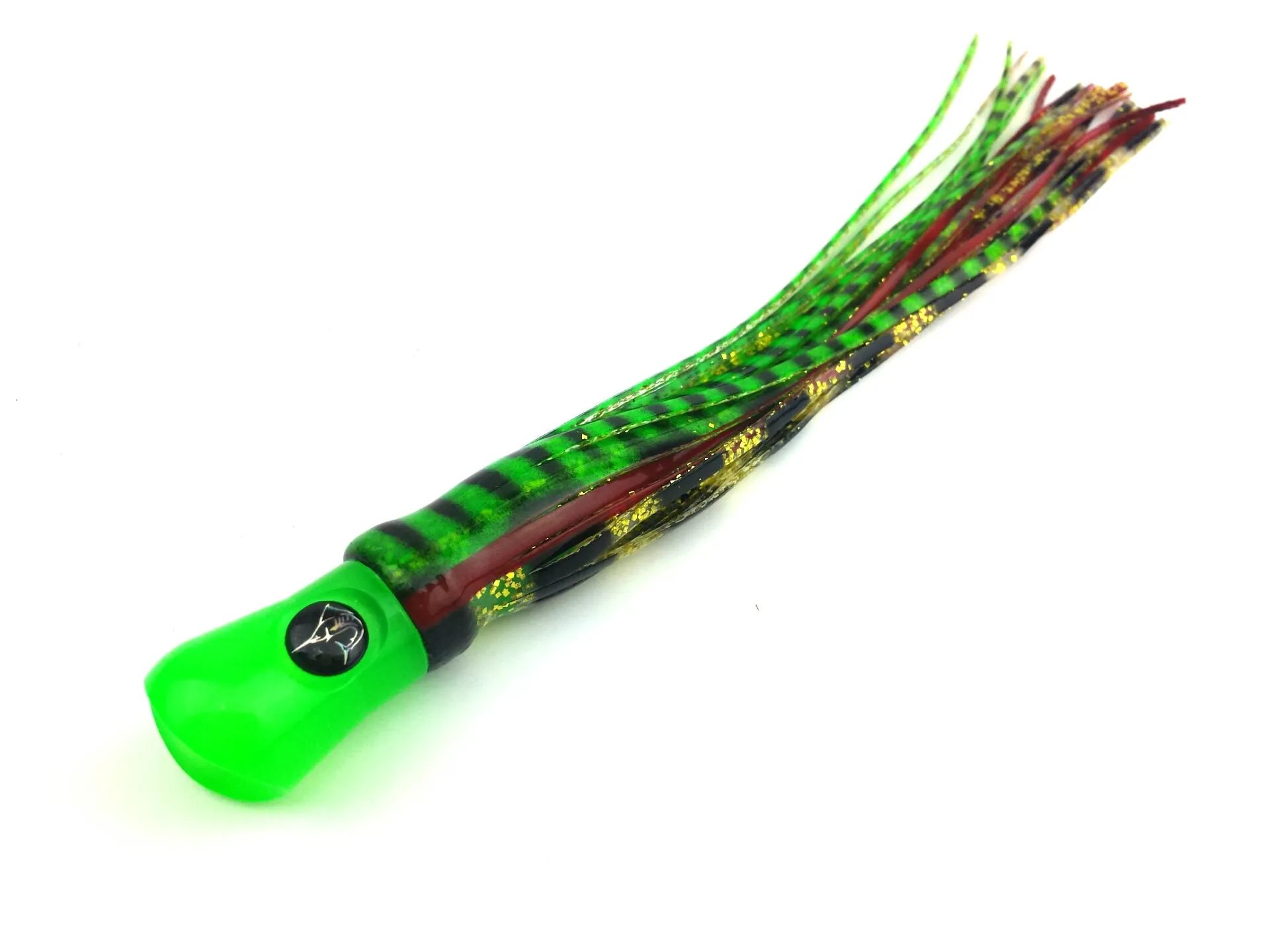 Lobo Lures 36" Skipjack UV Hybrid Green & Gold  Splash Spreader Bar