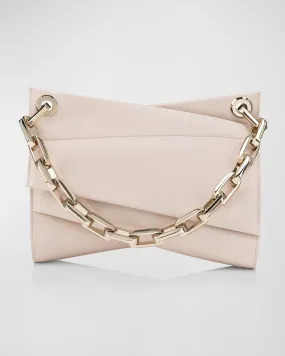 Loubitwist Chain Shoulder Bag in Leather