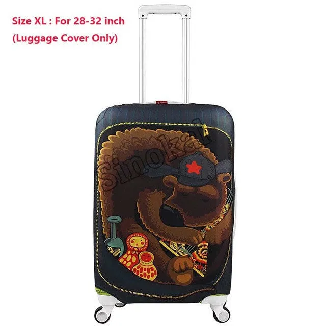 Luggage Cover Protector Suitcase Cover Protector for 18 20 22 24 26 28 30 32 inch Trunk Case Trolley Case (Cover Only)