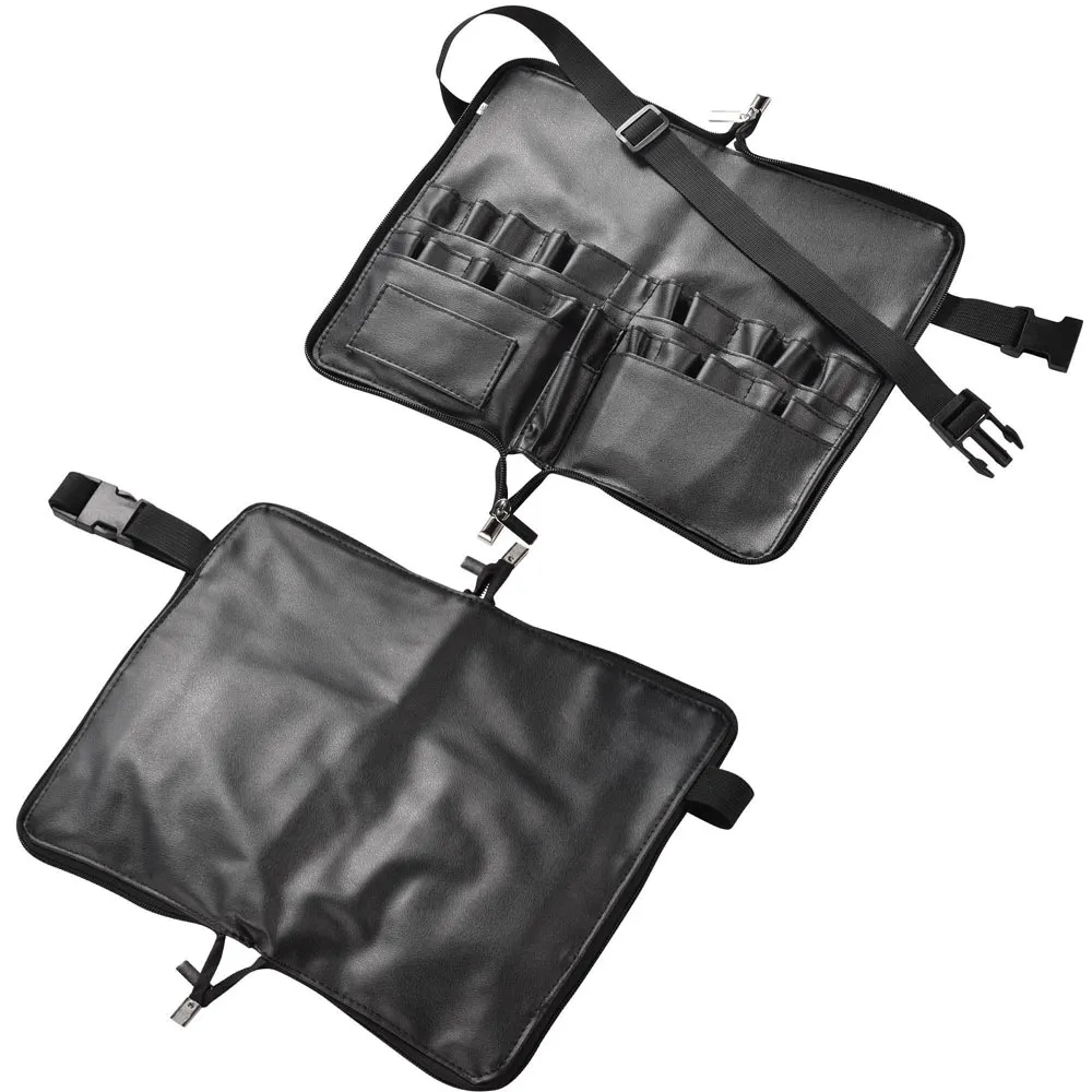 Makeup Brush Bag with Belt Zip Around PVC 24 Slots