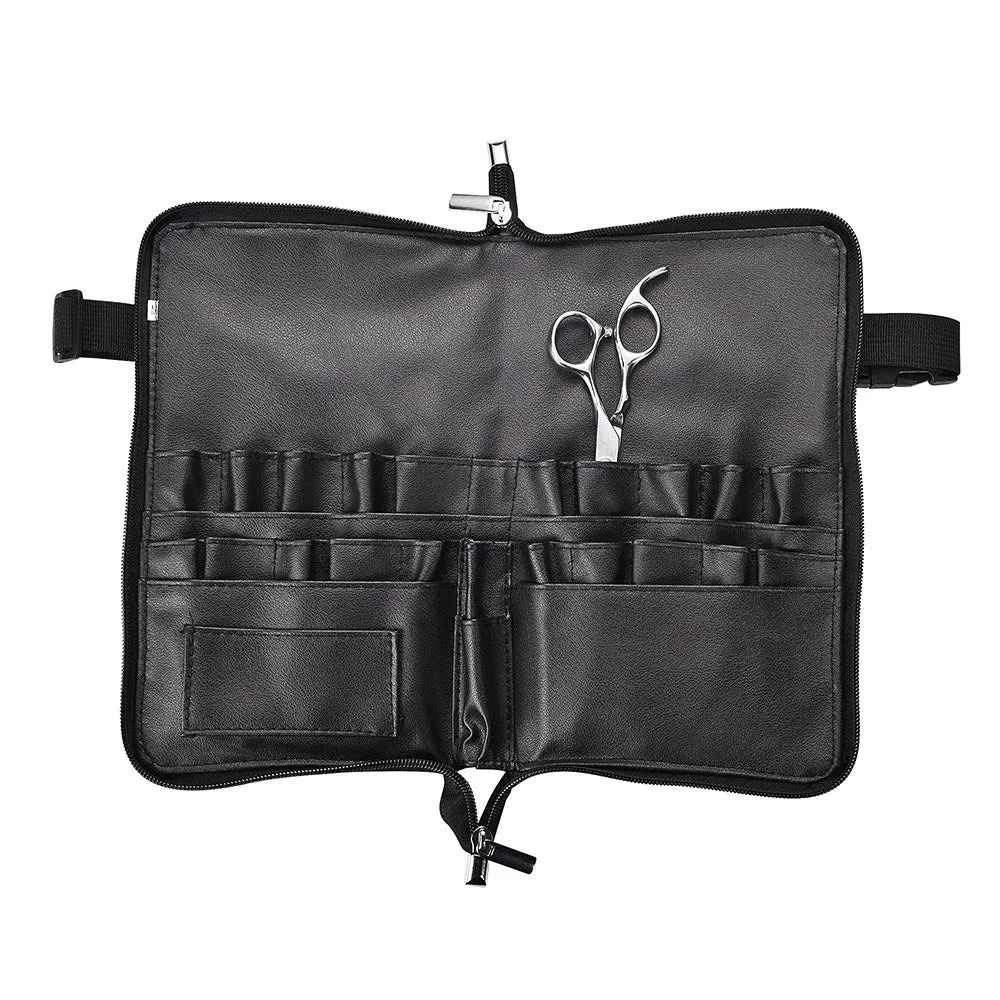 Makeup Brush Bag with Belt Zip Around PVC 24 Slots