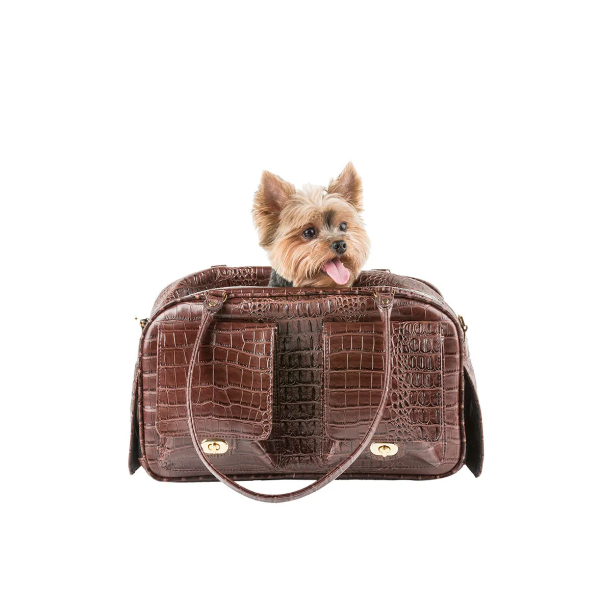 Marlee Dog Carrier - Brown Croco