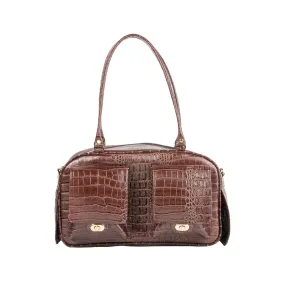 Marlee Dog Carrier - Brown Croco