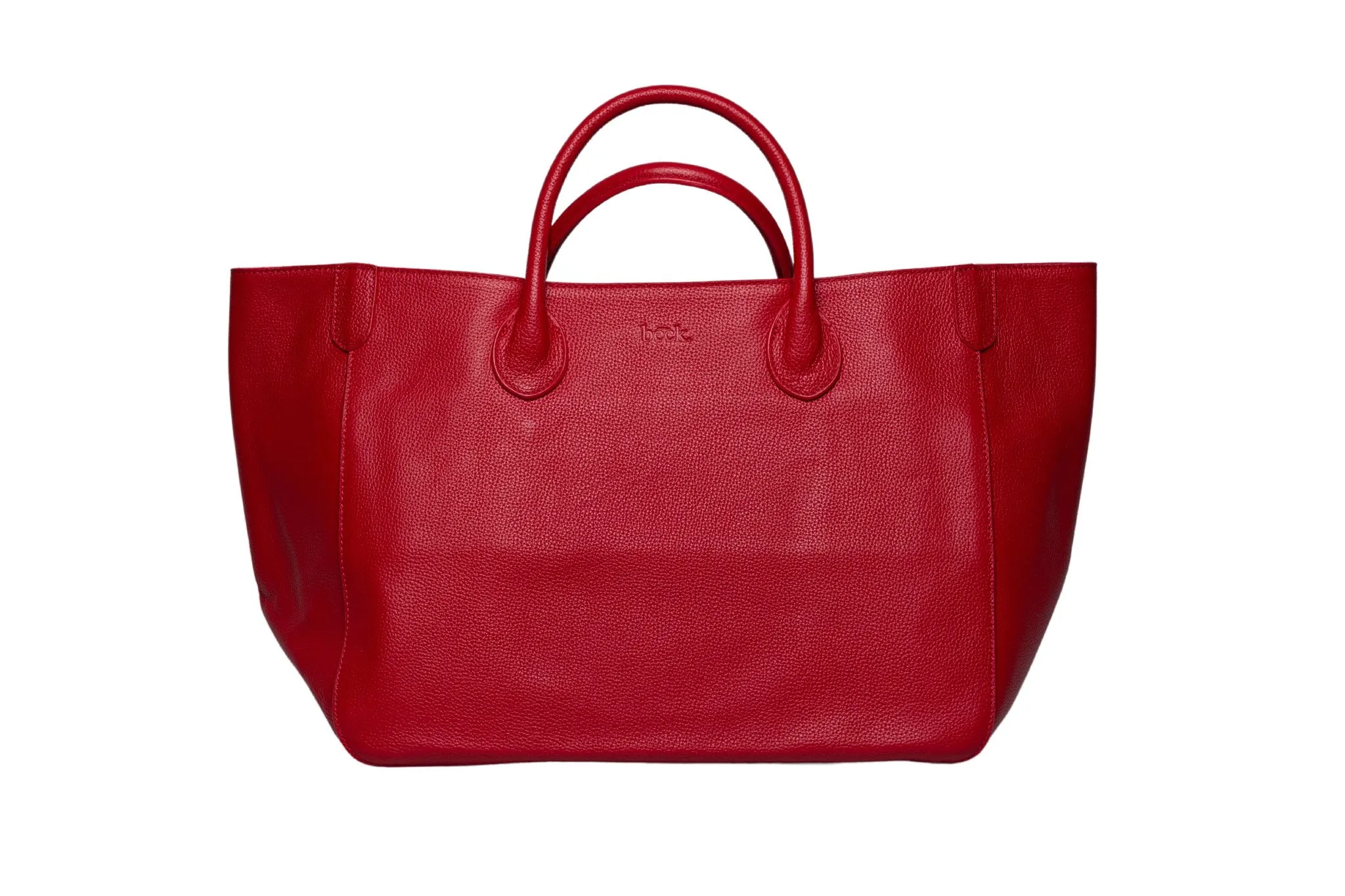 Medium Classic Leather Beck Bag