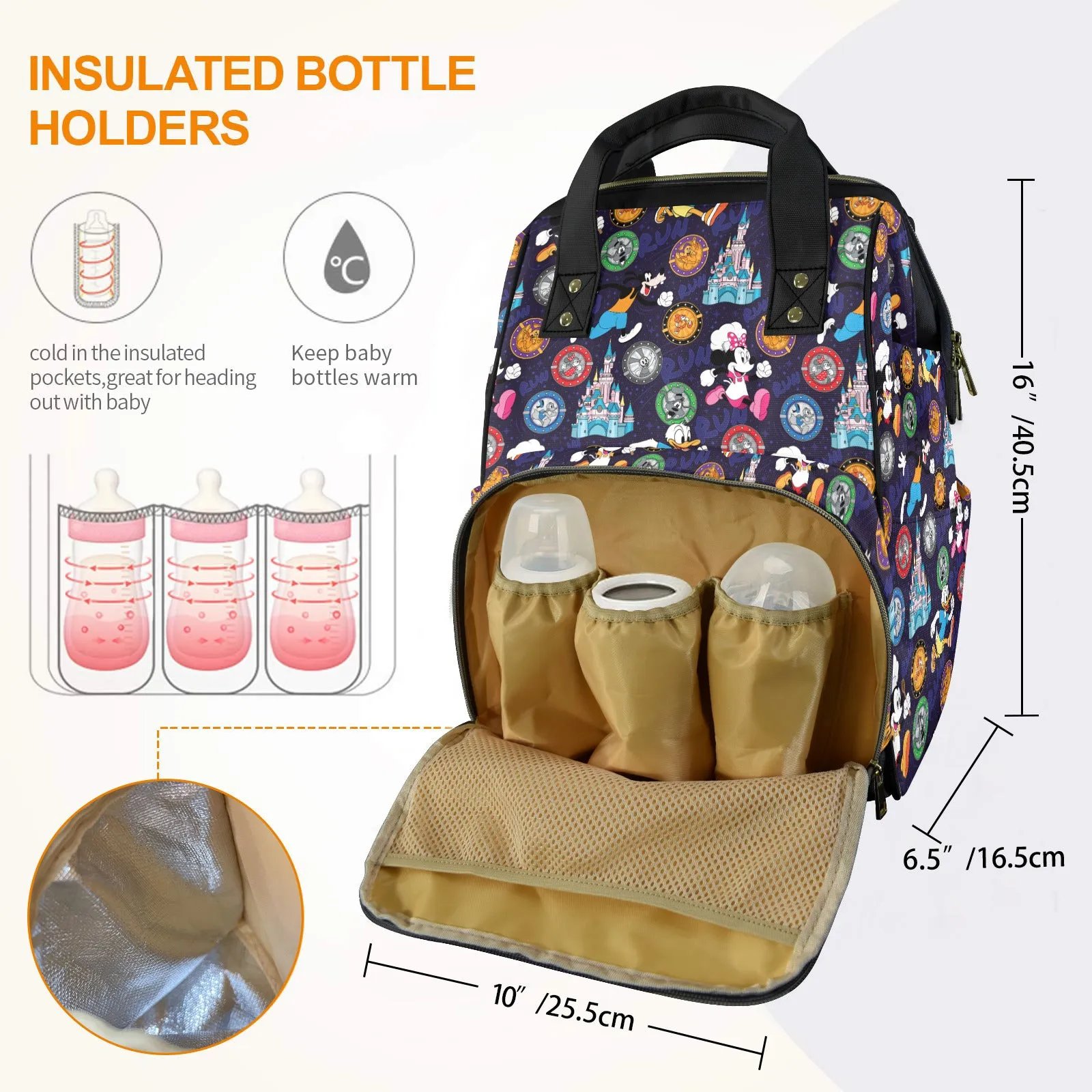 Mickey Wine And Dine Race Multi-Function Diaper Bag