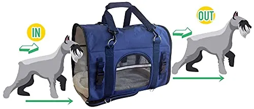 Natuvalle 6 in 1 Sturdy Pet Carrier Backpack Front Pets 18 to 21 Long