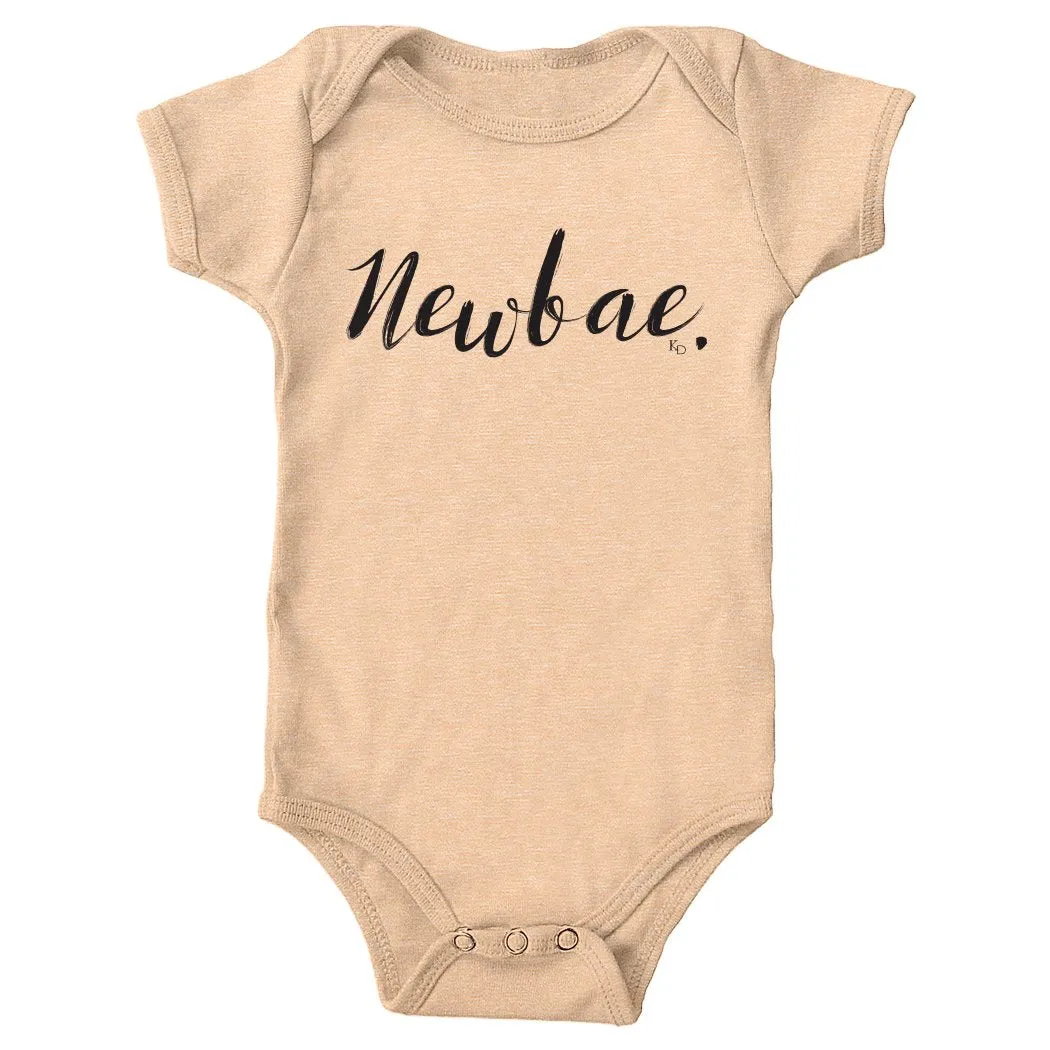 Newborn Baby Outfit - Newbae Infant Bodysuit (Peach)