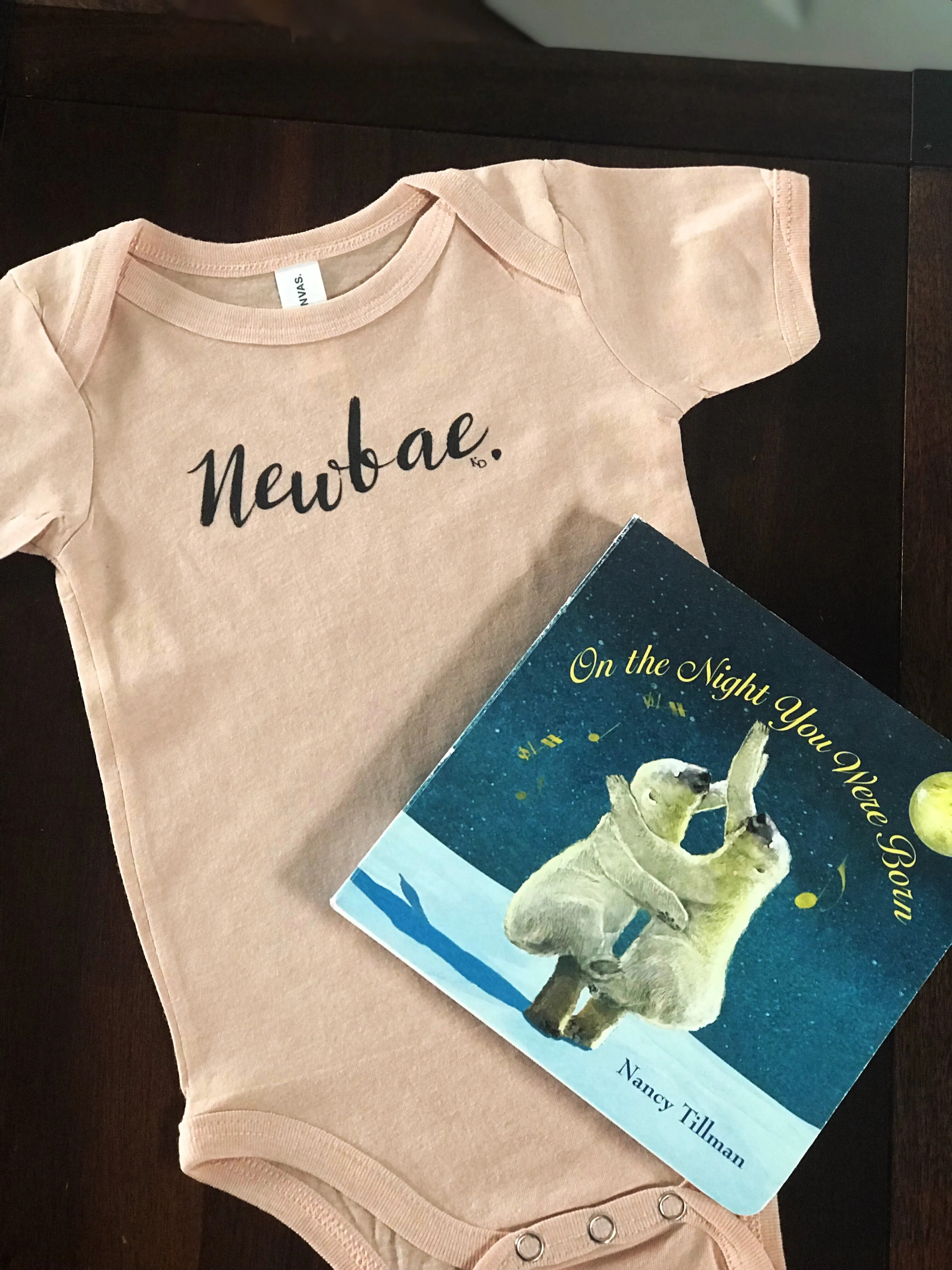 Newborn Baby Outfit - Newbae Infant Bodysuit (Peach)